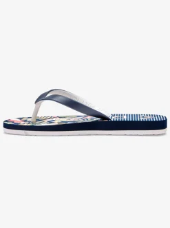 Roxy Schoenen*Tahiti - Sandalen Voor Meisjes Lt Yellow/White/True Navy