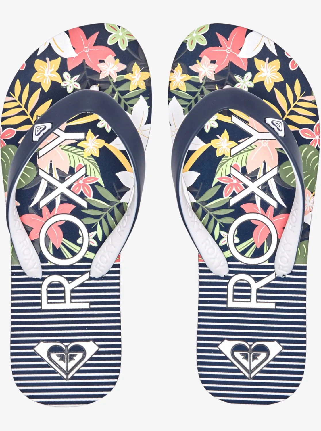 Roxy Schoenen*Tahiti - Sandalen Voor Meisjes Lt Yellow/White/True Navy