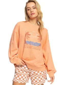 Roxy Sweatshirts & Hoodies*Take Your Place - Sweater Voor Dames Papaya Punch