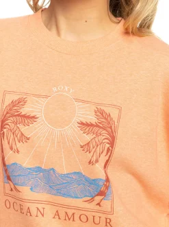 Roxy Sweatshirts & Hoodies*Take Your Place - Sweater Voor Dames Papaya Punch