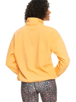 Roxy Sweatshirts & Hoodies*Tech - Fleece Met Korte Rits Voor Dames Mock Orange