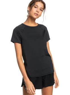 Roxy T-Shirts & Tops*Tech - Technisch T-Shirt Voor Dames Anthracite