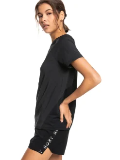 Roxy T-Shirts & Tops*Tech - Technisch T-Shirt Voor Dames Anthracite