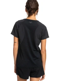 Roxy T-Shirts & Tops*Tech - Technisch T-Shirt Voor Dames Anthracite