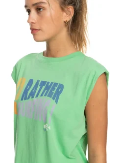 Roxy T-Shirts & Tops*The Smell Of The Sea - Mouwloos T-Shirt Voor Dames Absinthe Green
