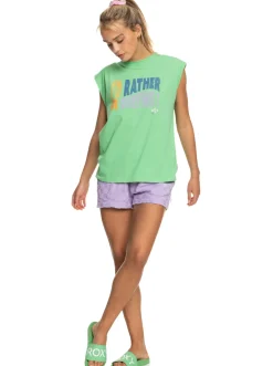 Roxy T-Shirts & Tops*The Smell Of The Sea - Mouwloos T-Shirt Voor Dames Absinthe Green