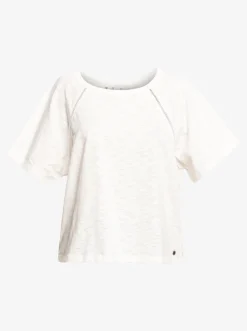 Roxy T-Shirts & Tops*Time On My Side - Top Met Korte Mouwen Voor Dames Snow White