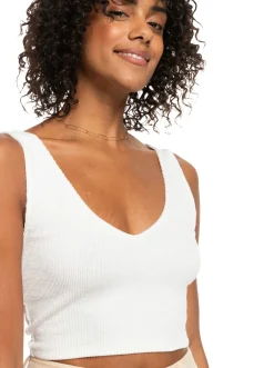 Roxy T-Shirts & Tops*Time To Move - Ribgebreide Strappy Top Voor Dames Anthracite