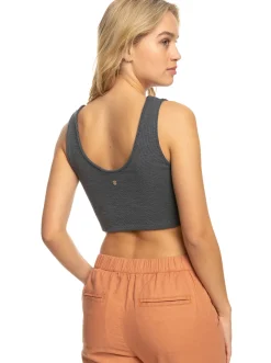 Roxy T-Shirts & Tops*Time To Move - Ribgebreide Strappy Top Voor Dames Anthracite