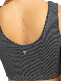 Roxy T-Shirts & Tops*Time To Move - Ribgebreide Strappy Top Voor Dames Anthracite