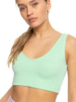 Roxy T-Shirts & Tops*Time To Move - Ribgebreide Strappy Top Voor Dames Absinthe Green