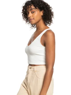 Roxy T-Shirts & Tops*Time To Move - Ribgebreide Strappy Top Voor Dames Snow White