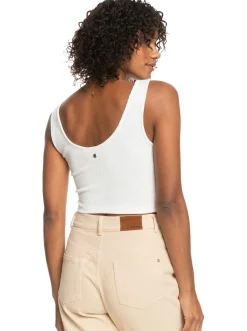 Roxy T-Shirts & Tops*Time To Move - Ribgebreide Strappy Top Voor Dames Snow White