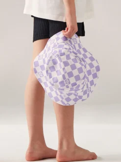 Roxy Accessoires*Tiny Honey - Bucket Hoed Voor Meisjes Purple Rose Flower Box