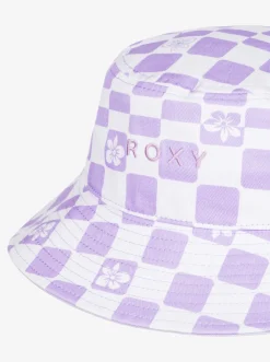 Roxy Accessoires*Tiny Honey - Bucket Hoed Voor Meisjes Purple Rose Flower Box