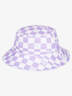 Roxy Accessoires*Tiny Honey - Bucket Hoed Voor Meisjes Purple Rose Flower Box