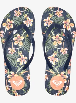 Roxy Slippers*To The Sea - Teenslippers Voor Dames Lt Navy/Pink