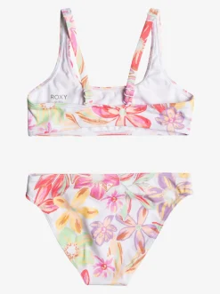 Roxy Swim*Tropical Time - Bralette Bikiniset Voor Meisjes 7-16 Bright White Bayside Blooms