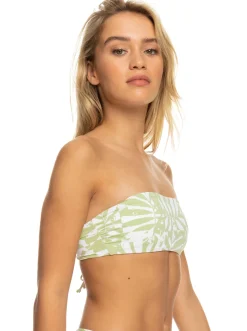 Roxy Bikini Tops*Tropics Hype - Bandeau Bikini Top For Women Ambroisia Swirl Swim