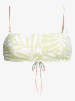 Roxy Bikini Tops*Tropics Hype - Bandeau Bikini Top For Women Ambroisia Swirl Swim