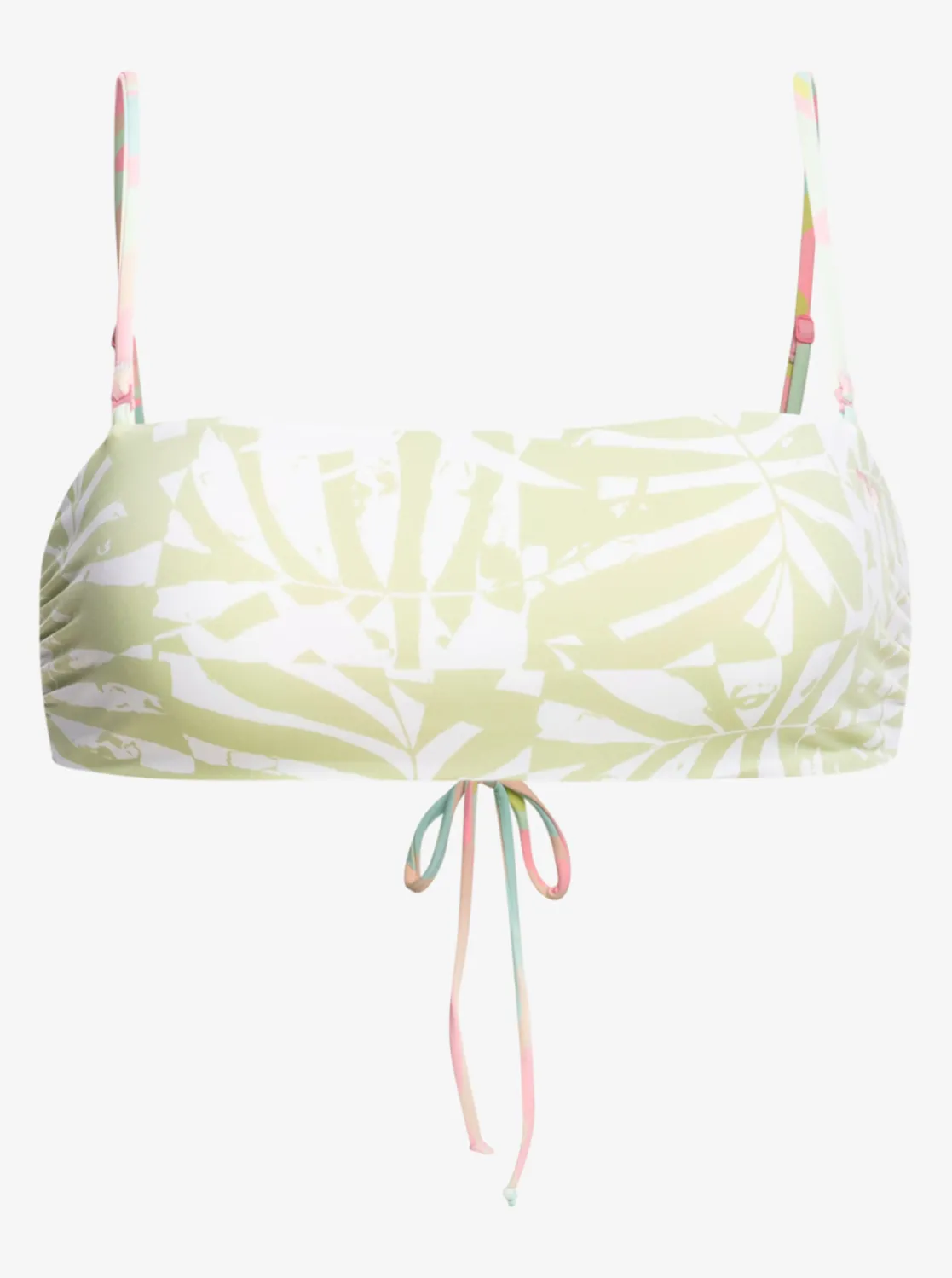 Roxy Bikini Tops*Tropics Hype - Bandeau Bikini Top For Women Ambroisia Swirl Swim