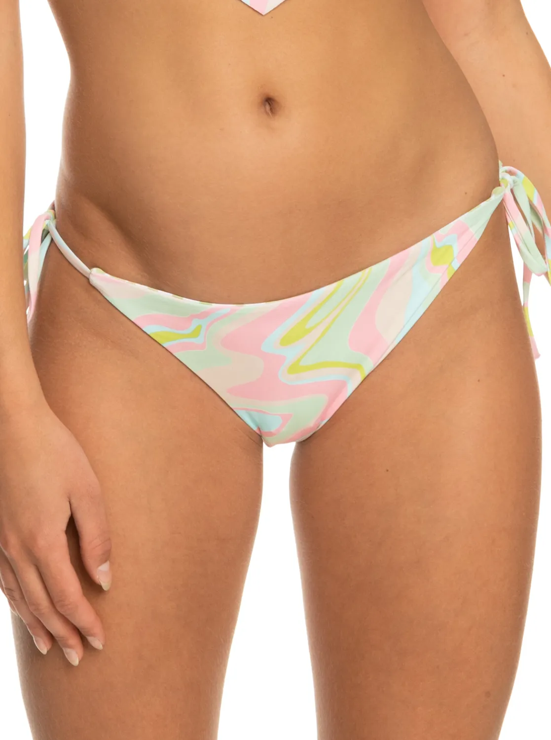 Roxy Bikini Bottoms*Tropics Hype - Cheeky Bikini Bottoms For Women Ambroisia Swirl Swim