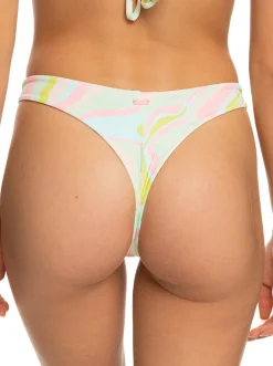 Roxy Bikini Bottoms*Tropics Hype - Skimpy Bikini Bottoms For Women Ambroisia Swirl Swim