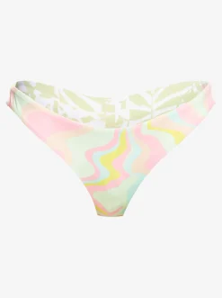 Roxy Bikini Bottoms*Tropics Hype - Skimpy Bikini Bottoms For Women Ambroisia Swirl Swim