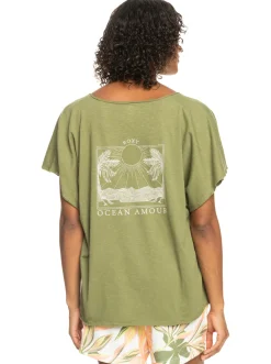 Roxy T-Shirts & Tops*Twilight - T-Shirt Voor Dames Loden Green