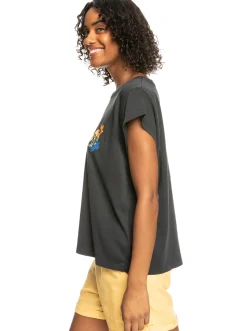Roxy T-Shirts & Tops*Unite The Wave - Boxy T-Shirt Voor Dames Anthracite