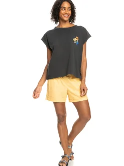Roxy T-Shirts & Tops*Unite The Wave - Boxy T-Shirt Voor Dames Anthracite