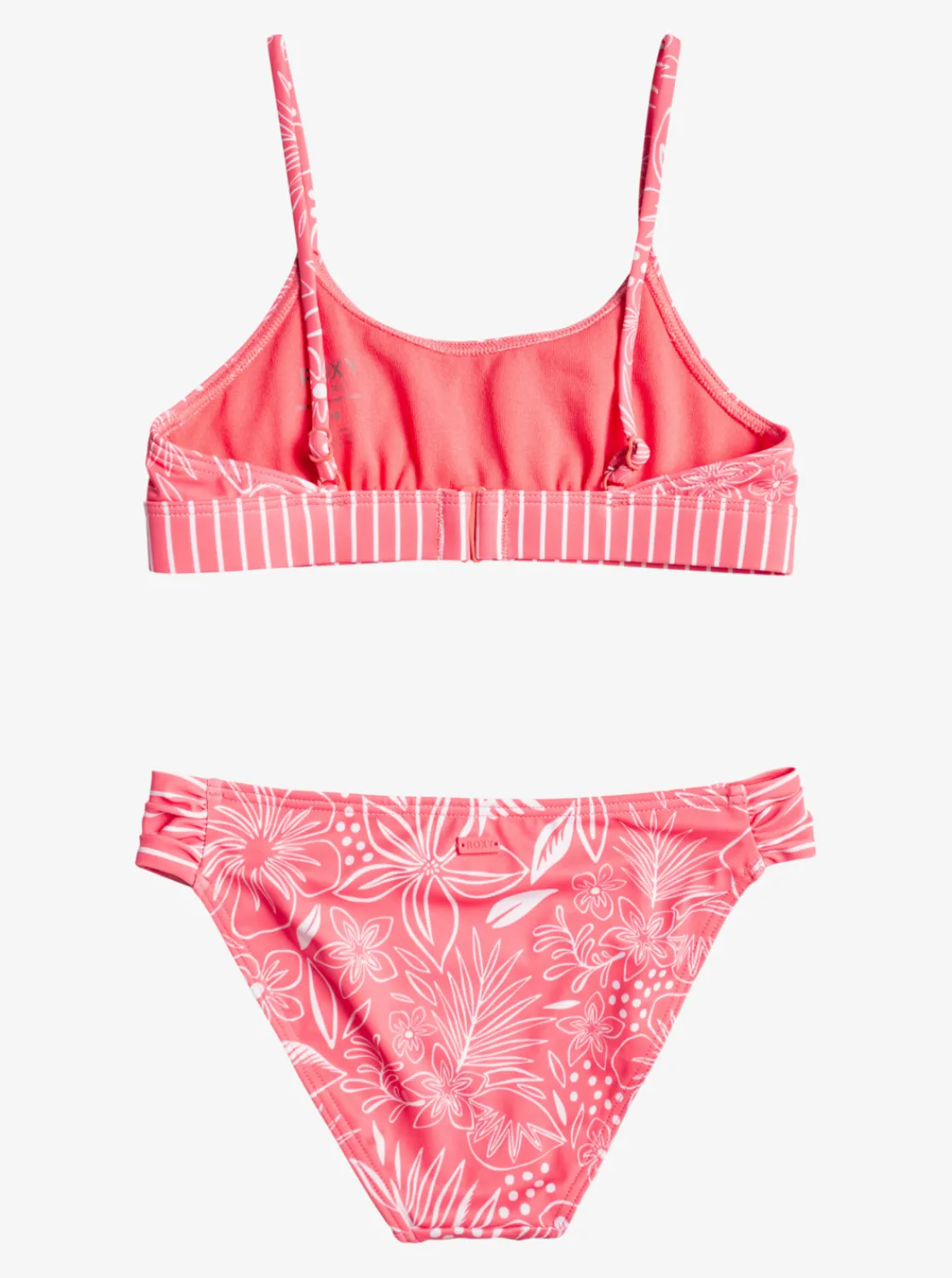 Roxy Swim*Vacay For Life - Bralette Bikiniset Voor Meisjes 7-16 Sunkissed Coral Tropical Tide
