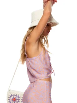 Roxy T-Shirts & Tops*Vibrant Light - Korte Strappy Top Voor Dames Mock Orange Hawaiianheat