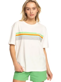 Roxy T-Shirts & Tops*Vibrations Beach - T-Shirt Voor Dames Snow White
