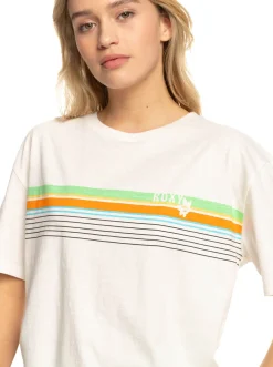 Roxy T-Shirts & Tops*Vibrations Beach - T-Shirt Voor Dames Snow White