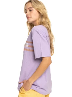 Roxy T-Shirts & Tops*Vibrations Beach - T-Shirt Voor Dames Purple Rose