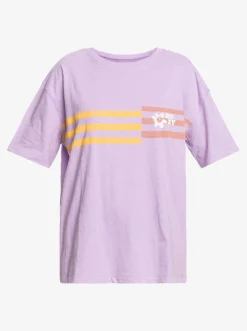 Roxy T-Shirts & Tops*Vibrations Beach - T-Shirt Voor Dames Purple Rose