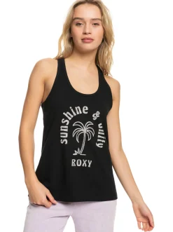 Roxy T-Shirts & Tops*View On The Sea - Top Met Racerback Voor Dames Anthracite