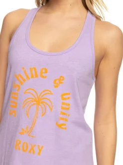 Roxy T-Shirts & Tops*View On The Sea - Top Met Racerback Voor Dames Purple Rose