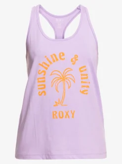 Roxy T-Shirts & Tops*View On The Sea - Top Met Racerback Voor Dames Purple Rose