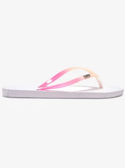 Roxy Slippers*Viva Gradient - Sandalen Voor Dames White/White/Pink