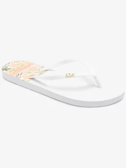 Roxy Slippers*Viva Printed - Sandalen Voor Dames White