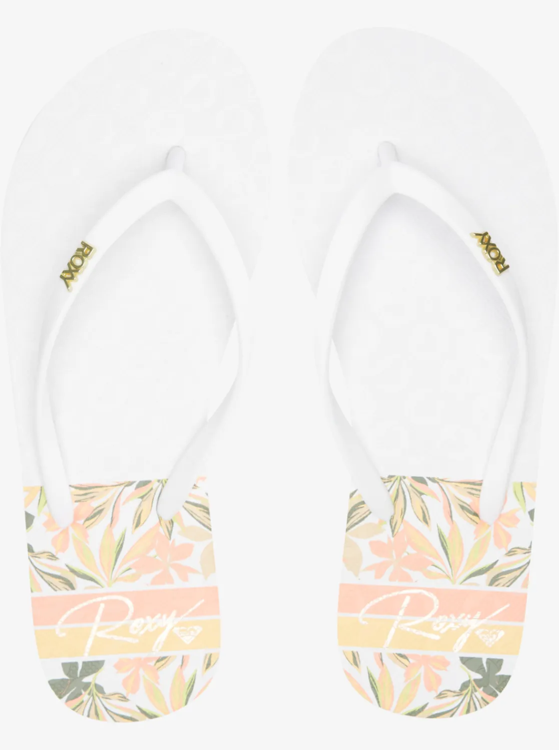 Roxy Slippers*Viva Printed - Sandalen Voor Dames White