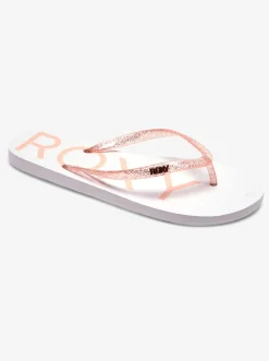 Roxy Slippers*Viva Sparkle - Sandalen Voor Dames White/Orange/Pink