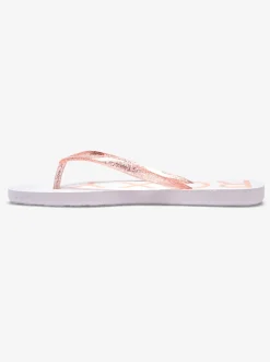 Roxy Slippers*Viva Sparkle - Sandalen Voor Dames White/Orange/Pink