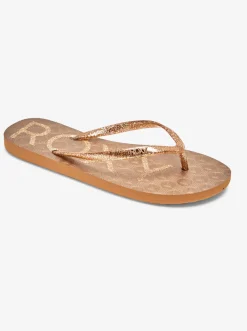 Roxy Slippers*Viva Sparkle - Sandalen Voor Dames Bronze