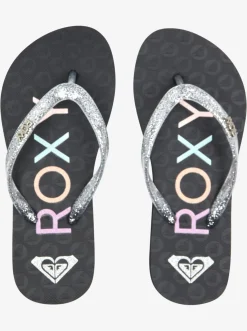 Roxy Schoenen*Viva Sparkle - Sandalen Voor Meisjes Black/Met Silver