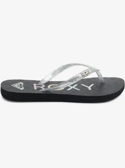 Roxy Schoenen*Viva Sparkle - Sandalen Voor Meisjes Black/Met Silver