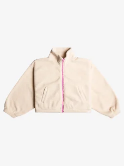 Roxy Sweatshirts & Hoodies*Walk In The Rain - Kortere Fleece Met Rits Voor Meisjes 4-16 Tapioca
