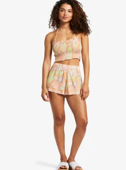 Roxy T-Shirts & Tops*Warm Waters - Bandeau Top For Women Mock Orange Roxy Delic